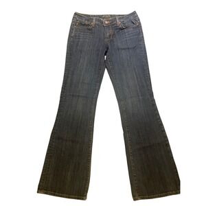 Seven7 Jeans Women's Size 31 Dark Wash Denim Flare Comfort Stretch Western